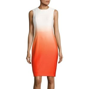 Orange Ombré Calvin Klein Dress (SIZE 4)
